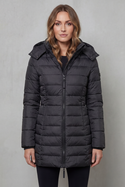 Women's Quilted Puffer Coat for Winter Days
