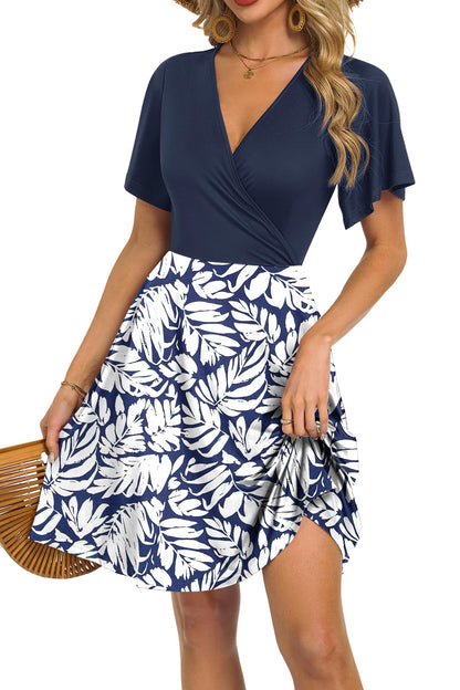 Women's Floral Wrap Dress for Vacation Style