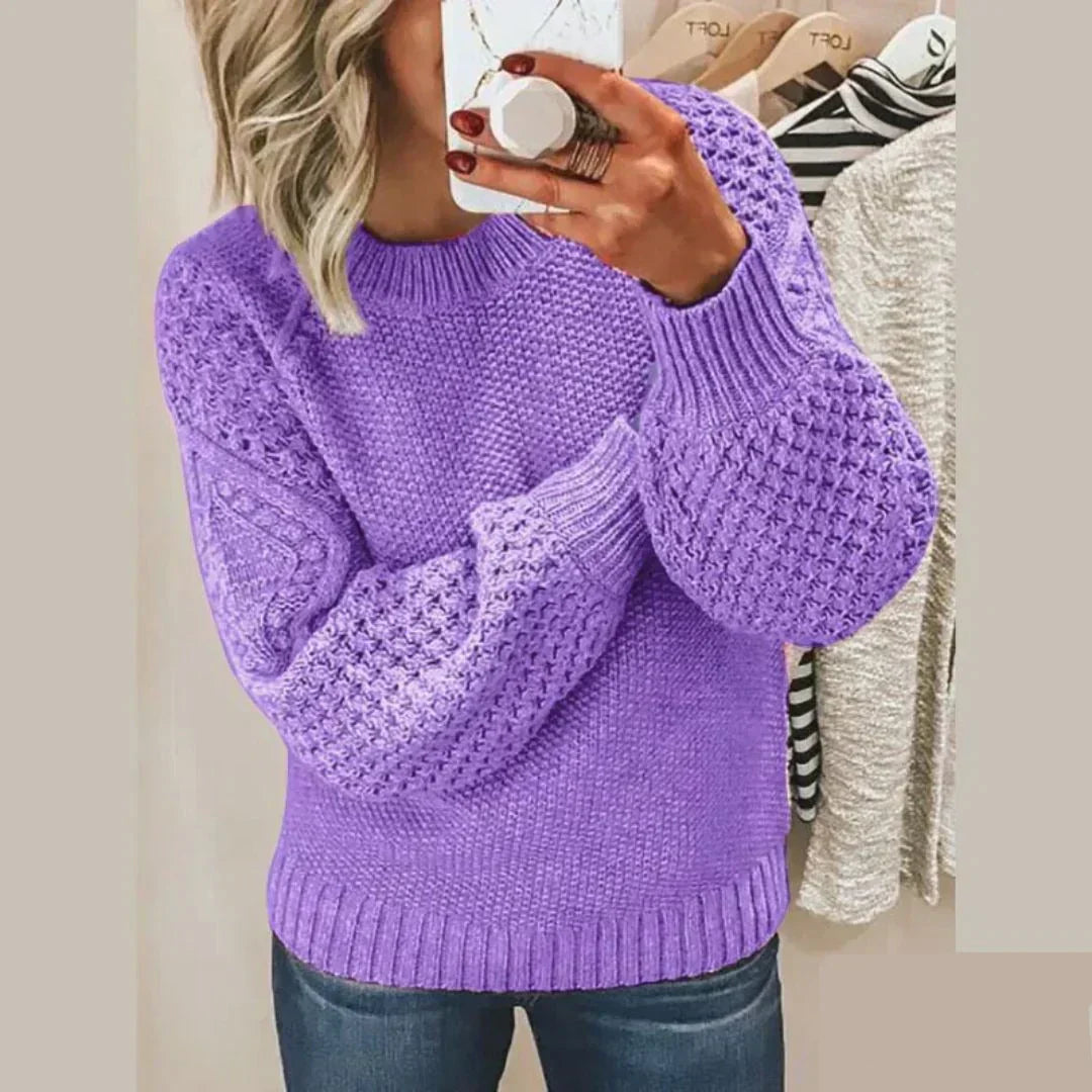 Women's Classic Knit Sweater for Winter Days