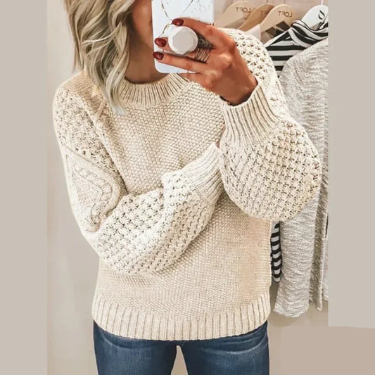 Women's Classic Knit Sweater for Winter Days