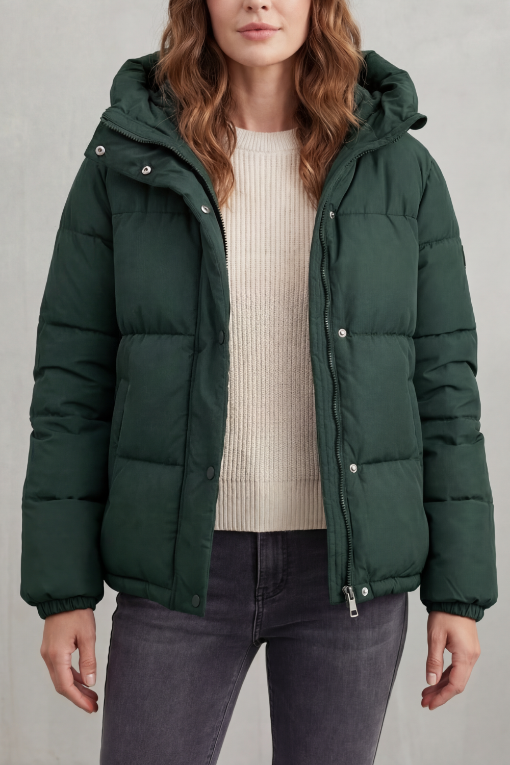 Women's Quilted Puffer Jacket for Daily Wear