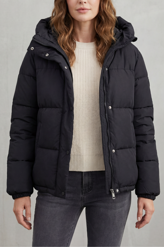 Women's Quilted Puffer Jacket for Daily Wear