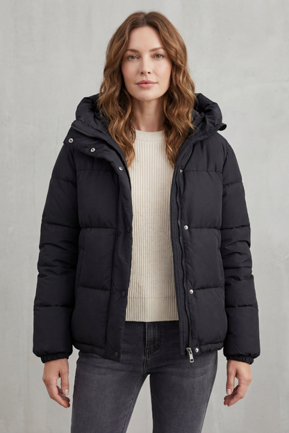 Women's Quilted Puffer Jacket for Daily Wear