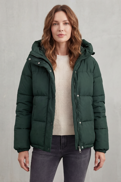 Women's Quilted Puffer Jacket for Daily Wear