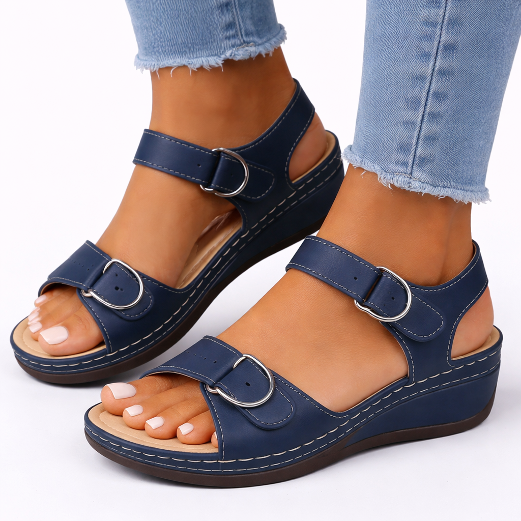 Women's Orthopedic Sandals with Wedge Heel