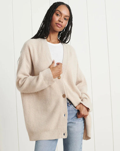 Women's Oversized Cocoon Cardigan for Everyday