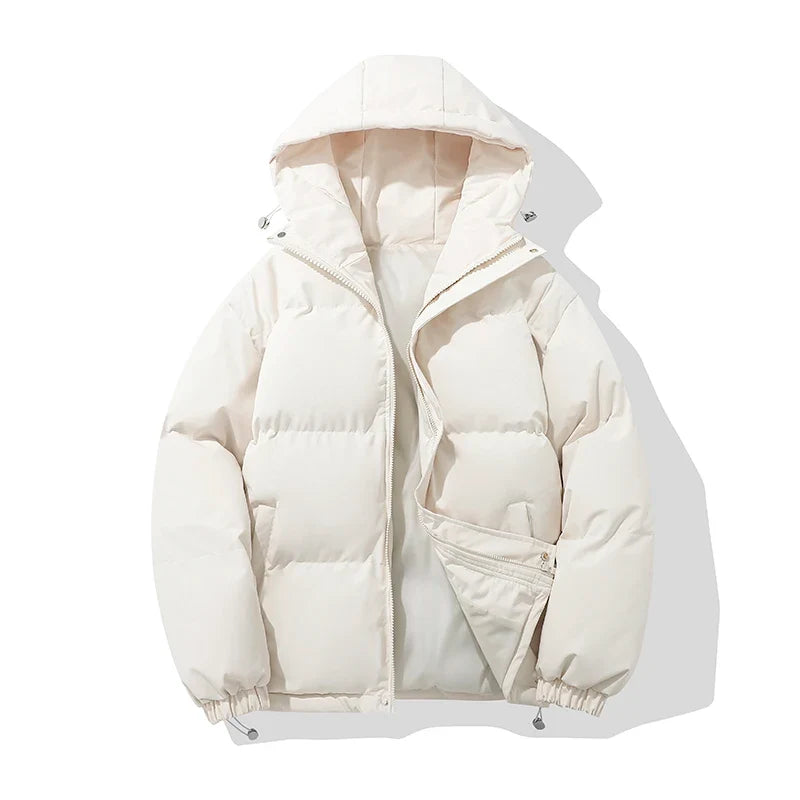 Women's Hooded Puffer Jacket for Cool Weather Walking