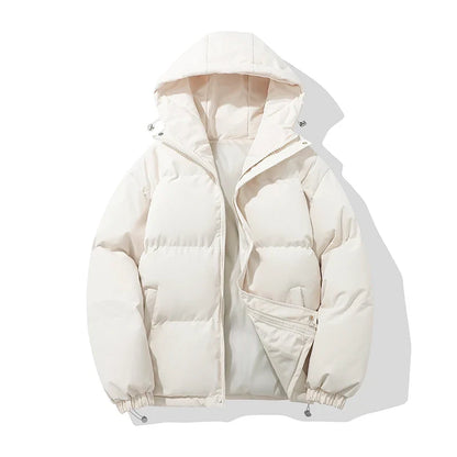 Women's Hooded Puffer Jacket for Cool Weather Walking