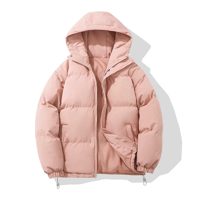 Women's Hooded Puffer Jacket for Cool Weather Walking