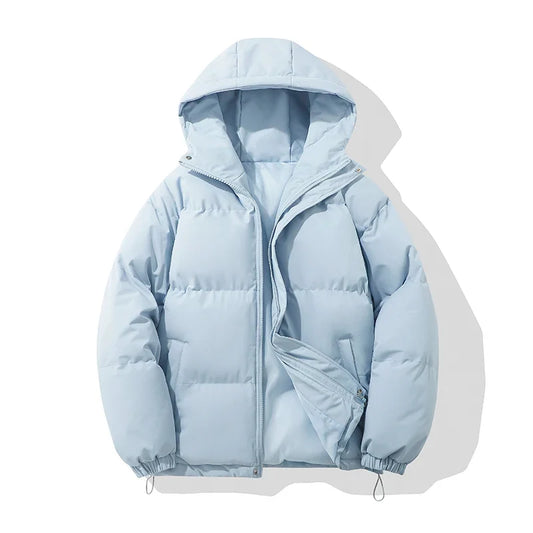 Women's Hooded Puffer Jacket for Cool Weather Walking