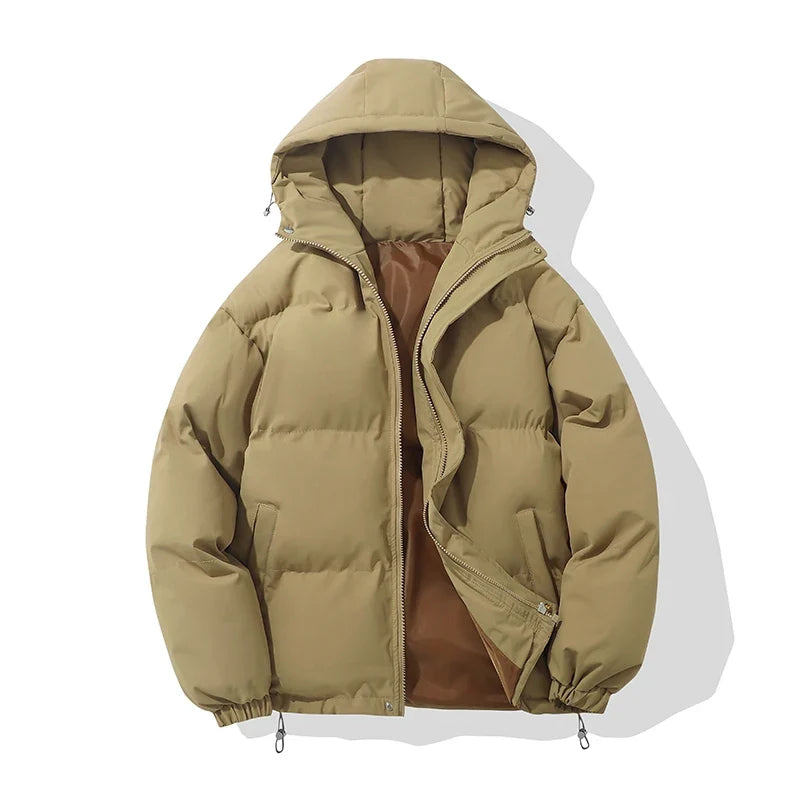 Women's Hooded Puffer Jacket for Cool Weather Walking