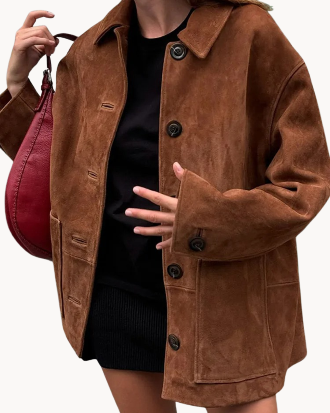 Women's Oversize Blazer with Side Pockets