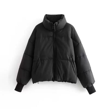 Women's Cropped Puffer Jacket for Cold Weather