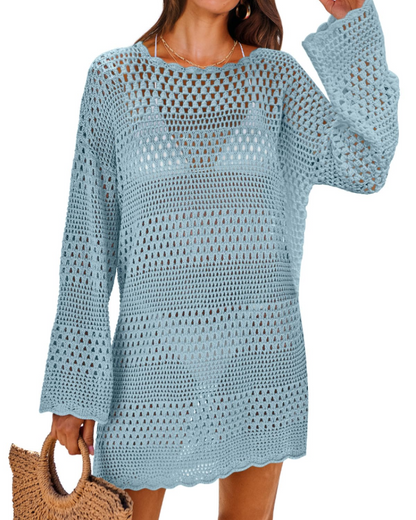 Women's Crochet Mesh Cover-Up for Beach Days