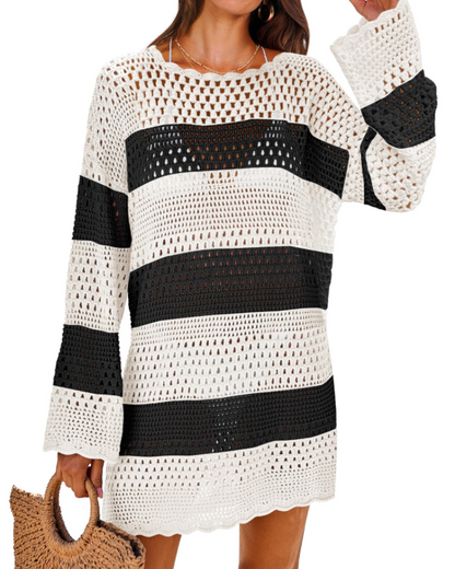 Women's Crochet Mesh Cover-Up for Beach Days