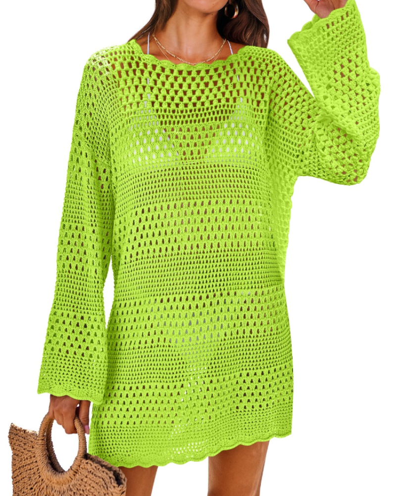 Women's Crochet Mesh Cover-Up for Beach Days