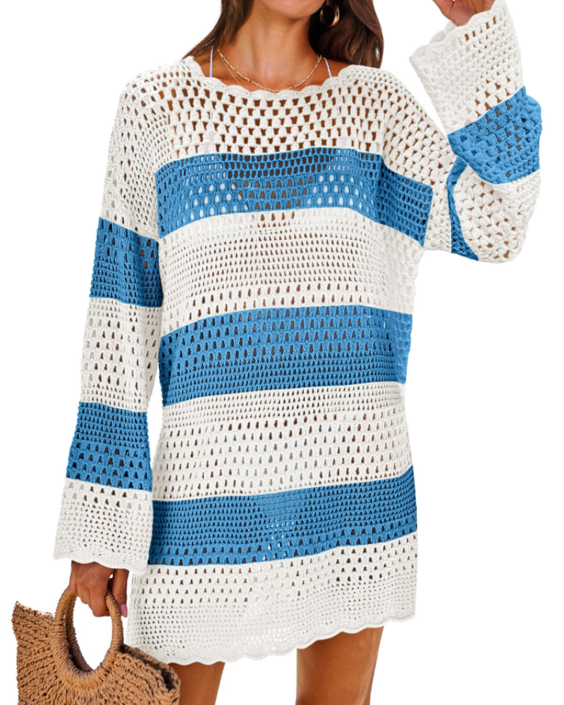 Women's Crochet Mesh Cover-Up for Beach Days