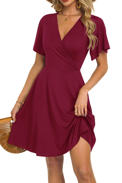 Women's Floral Wrap Dress for Vacation Style