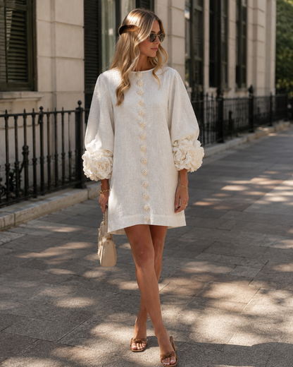 Women's Floral Mini Dress for Weekend Brunches