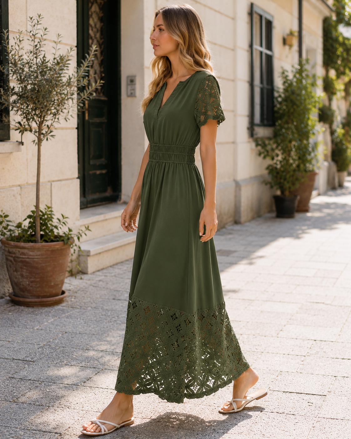 Women's Bohemian Maxi Dress for Summer Vacation