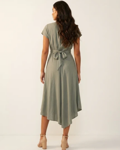 Women's Elegant Midi Dress for Wedding Guest