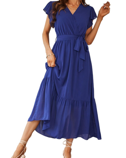 Women's Floral Maxi Dress for Summer Vacation