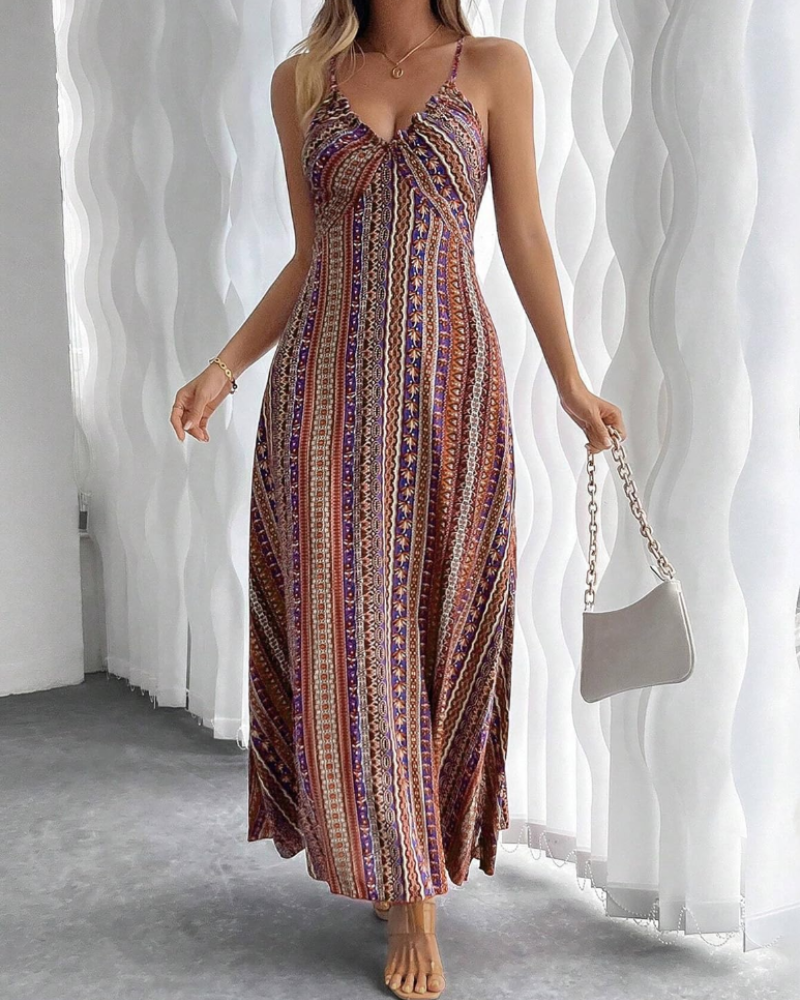 Women's Ethnic Maxi Dress for Vacation