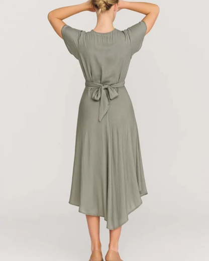 Women's Elegant Midi Dress for Wedding Guest