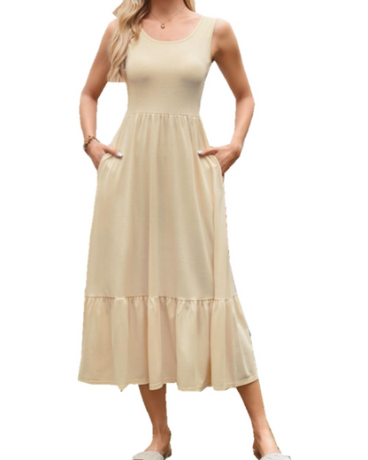 Women's Sleeveless Maxi Dress for Vacation