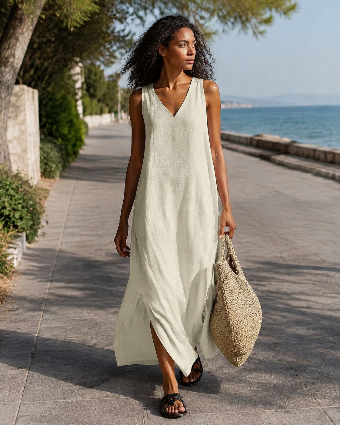Women's Boho-Chic Maxi Dress for Vacation