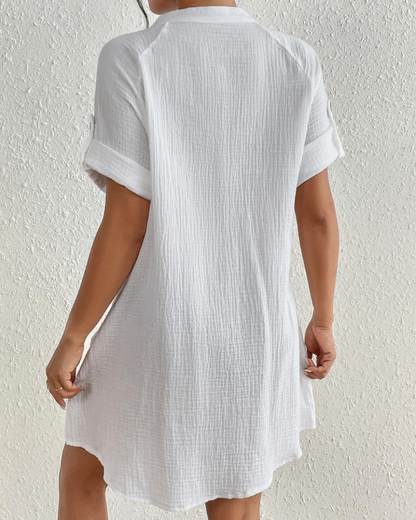 Women's Soft Cotton Beach Tunic with Pockets