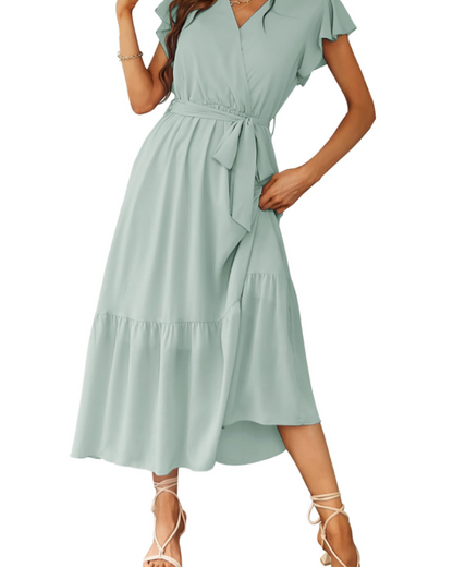 Women's Floral Maxi Dress for Summer Vacation