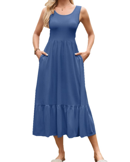 Women's Sleeveless Maxi Dress for Vacation