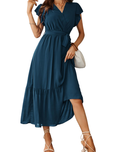 Women's Floral Maxi Dress for Summer Vacation