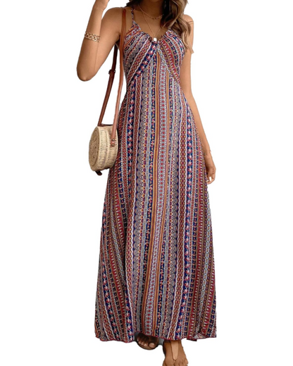 Women's Ethnic Maxi Dress for Vacation