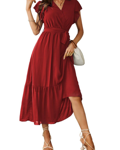 Women's Floral Maxi Dress for Summer Vacation