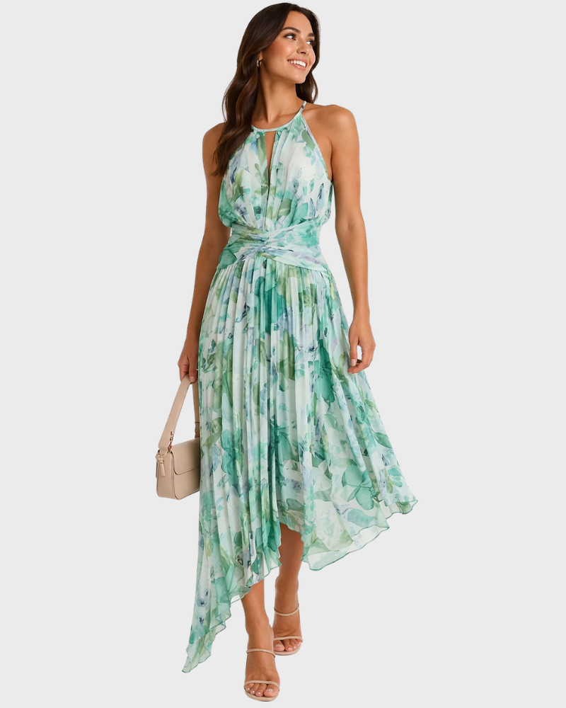 Women's Floral Maxi Dress for Wedding Guest