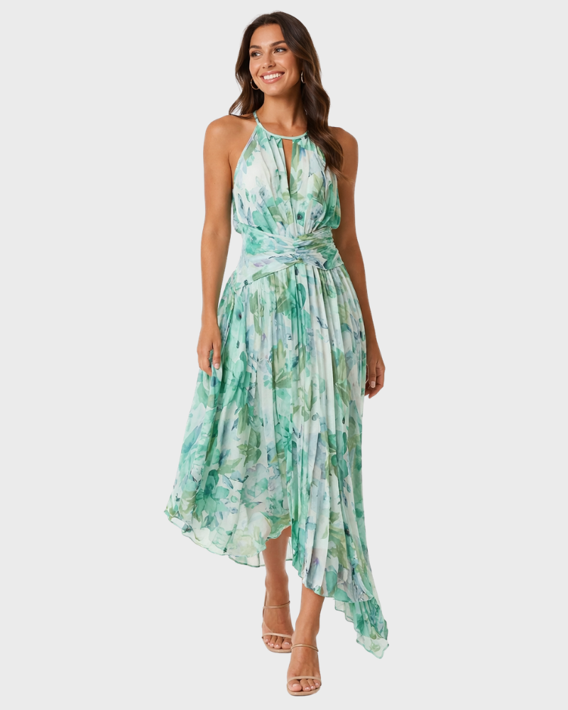 Women's Floral Maxi Dress for Wedding Guest