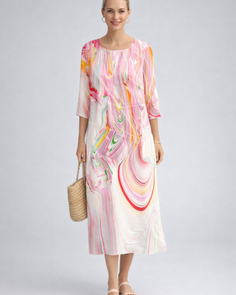 Women's Floral Cotton Dress for Casual Events