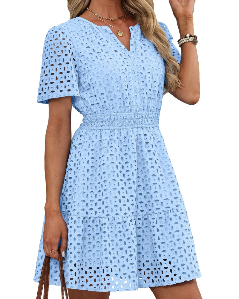 Women's Lace Mini Dress for Summer Weddings