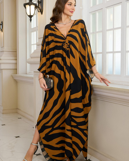 Women's Viscose Maxi Kaftan for Beach Cover-Up