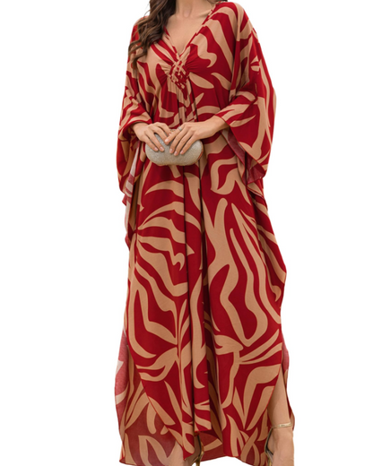 Women's Viscose Maxi Kaftan for Beach Cover-Up