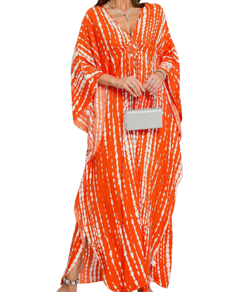 Women's Viscose Maxi Kaftan for Beach Cover-Up