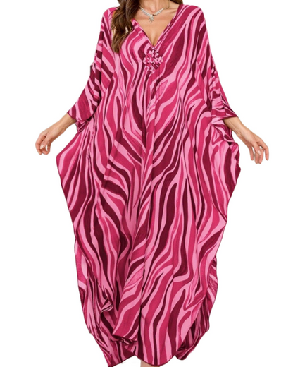 Women's Viscose Maxi Kaftan for Beach Cover-Up