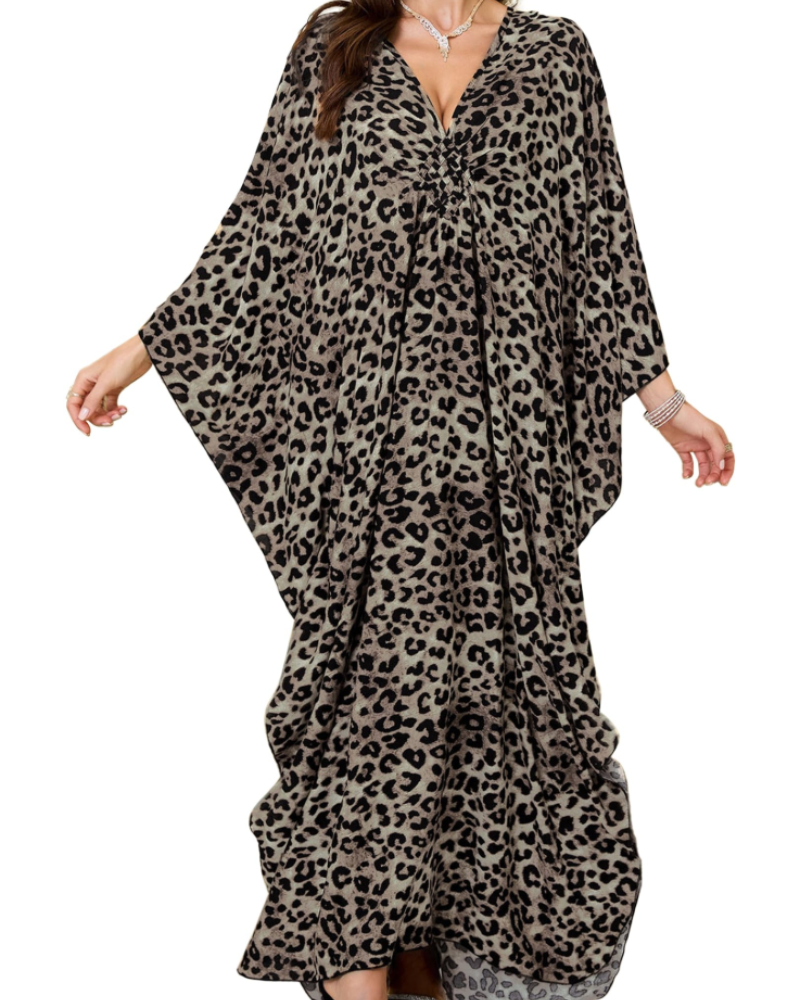 Women's Viscose Maxi Kaftan for Beach Cover-Up