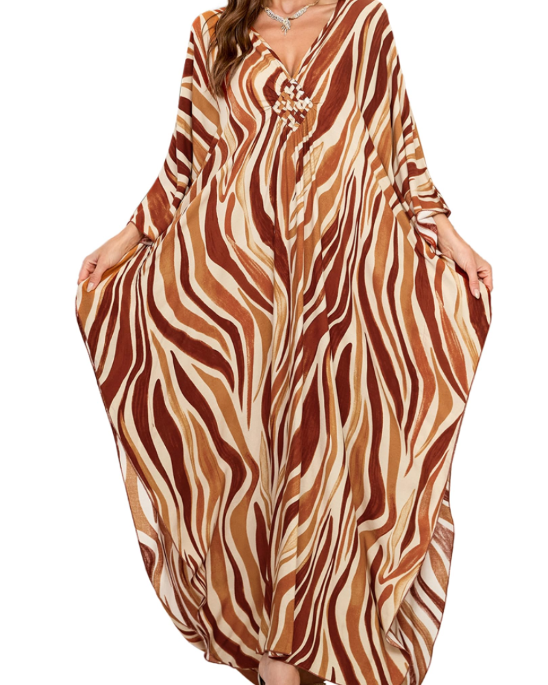 Women's Viscose Maxi Kaftan for Beach Cover-Up