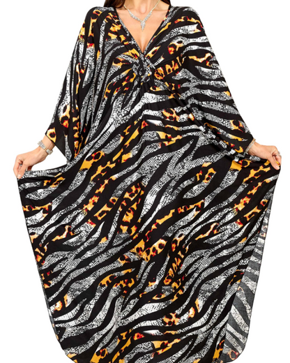 Women's Viscose Maxi Kaftan for Beach Cover-Up