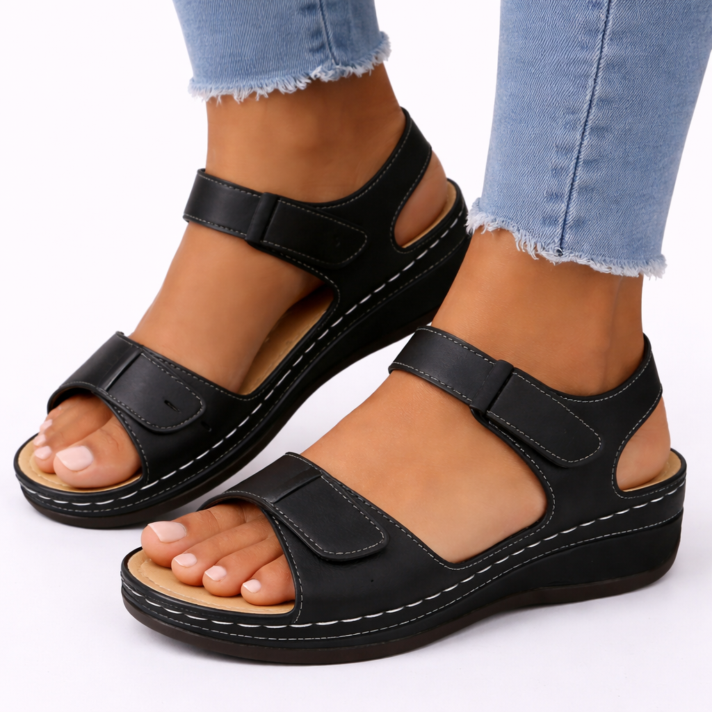 Women's Orthopedic Sandals with Wedge Heel
