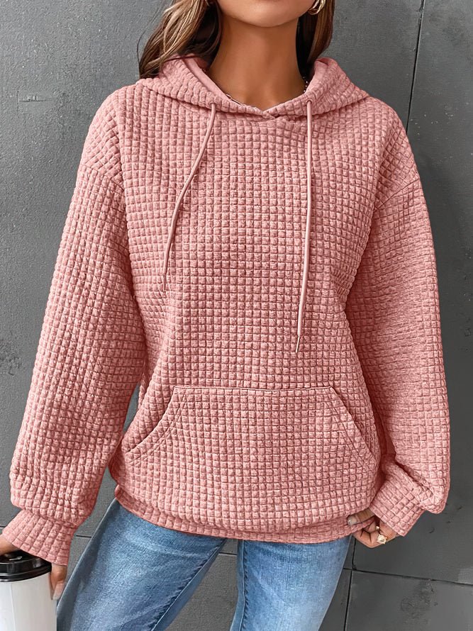 Women's Quilted Hoodie with Kangaroo Pocket