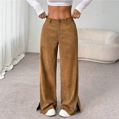 Women's High Waist Wide Leg Trousers for Holiday Dressing